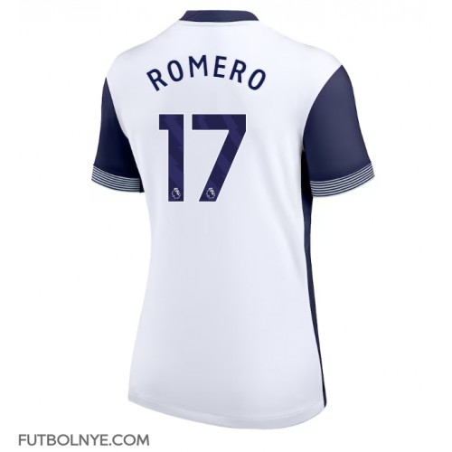 Camiseta Tottenham Hotspur Cristian Romero #17 Primera Equipación para mujer 2024-25 manga corta